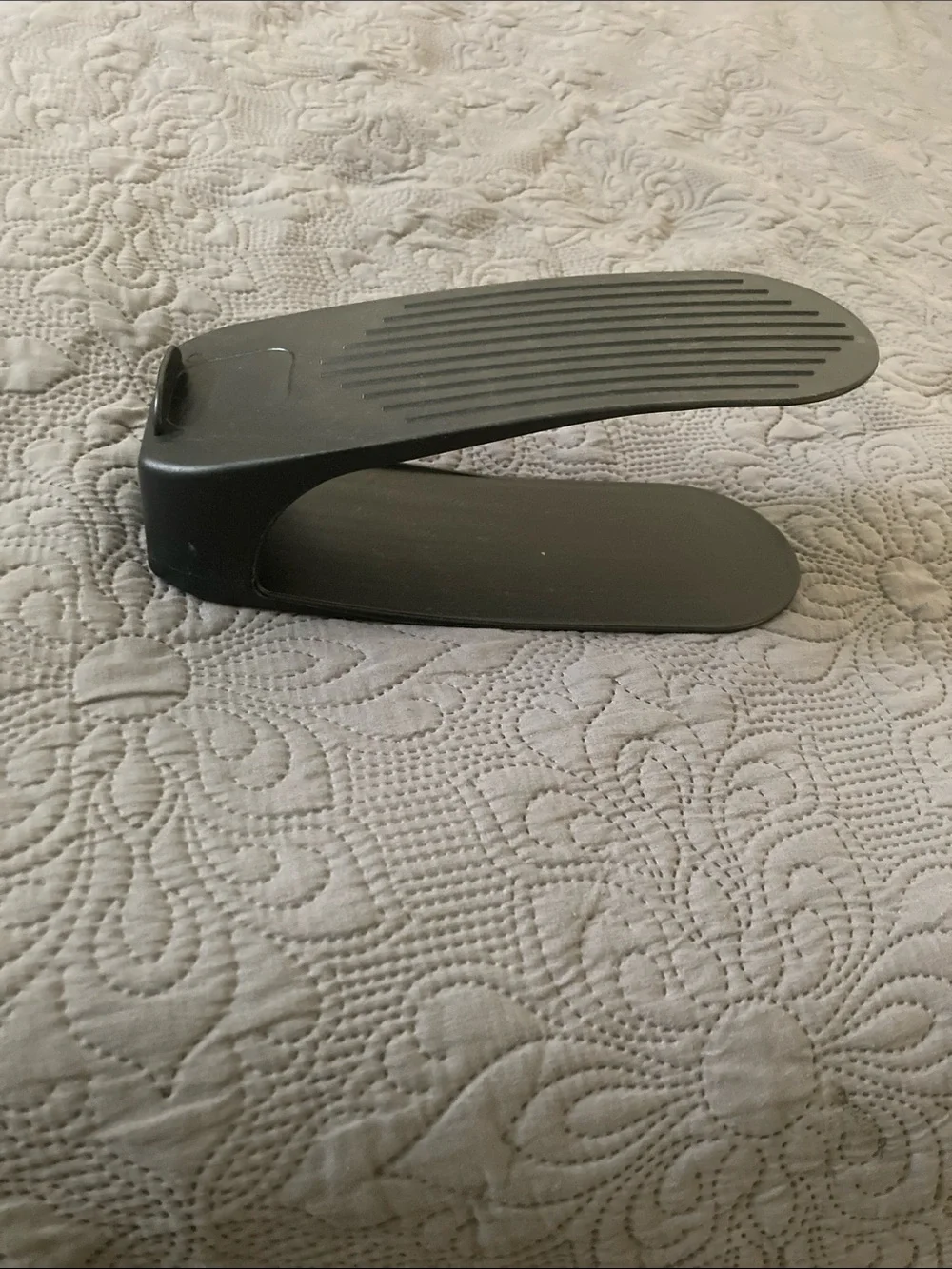 Source Unknown Black Adjustable Shoe Organizer Stackable Holder